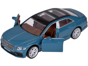 Masinuta metalica de colectie, pentru copii, Bentley Flying Spur Hybrid , 1:38, cu sunete, lumini, Albastra, ZA5052 - Img 7