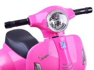 Motocicleta electrica pentru copii, Mini Vespa GTS300, baterie 4mAh, Roz - Img 7