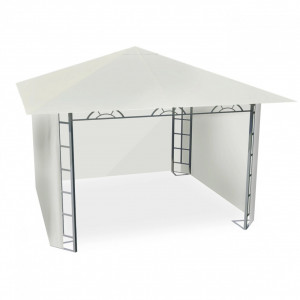 Pavilion gradina, Plonos, 300 x 300 cm, din otel zincat, acoperitoare din PE, Bej, 4934