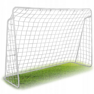 Poarta de foltbal, 215 x 153 x 76 cm, plasa rezistenta de polietilena, cuie pentru ancorare, Neo-Sport, 1457 - Img 2