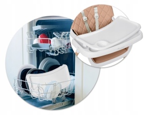 Scaun de masa reglabil, multifunctional, 3in1, pliabil, inaltime reglabila, tava detasabila, Nukido, Lilo, Roz - Img 6
