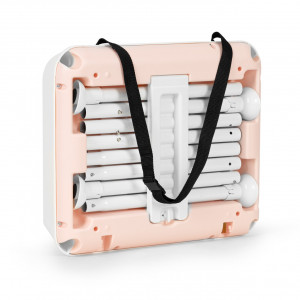 Scaun Pentru Hranire, Ecotoys, Transformabil, 3 in 1, tava detasabila, suport pentru picioare, Roz - Img 6