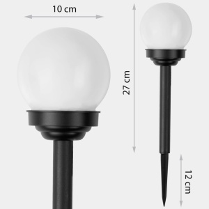 Set 4 Lampi pentru Gradina, Ilumen, L-103, cu incarcare solara, LED-uri cu filament, rezistente la apa IPX4, senzor de lumina, pornire automata - Img 6