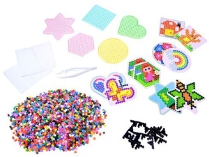 Set creativ, Margele pentru bratari, 5000 de bucati, cu sabloane, suport, baze, hartie de pergament, ZA3319 - Img 2