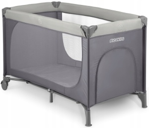 Set - Patut pliabil pentru copii, 120 x 60 cm, Ricokids, RK-240, Grey, cu Saltea MyKids Confort, Spuma si Cocos, 120 x 60 x 10 cm - Img 2