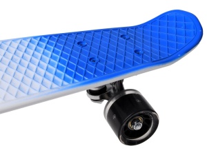 Skateboard Fiszka, Roz, Albastru, Alb, 55cm, Sport si Distractie, SP0577 - Img 6