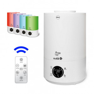Umidificator de aer si Lampa de veche, cu rezervor luminat, Eldom, NU40 ATMA, aromaterapie, ionizare naturala, temometru, panou tactil, telecomanda, rezervor 2,8 L - Img 2