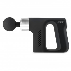Aparat pentru masaj intens, tip pistol, 4 capete, 5 de trepte de viteze, 3000 rpm, Neo-Sport, NS-502, Negru - Img 3