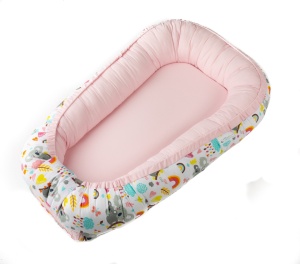 Babynest Cocoon pentru Bebeluși, Bumbac 100 OEKO-TEX, Maradalia Koala Pink, 85×55 cm