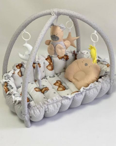 Babynest Plush MyKids 2IN1 0712 Teddy On Cloud - Img 2