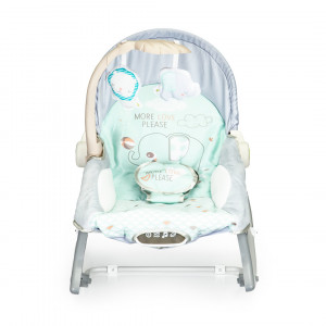 Balansoar Electric Pentru Copii, Cu Vibratii, bara de jacarii, Ecotoys, Elephant - Img 6