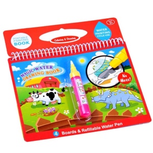 Carte de colorat pentru copii, Water Marker, Animale, ZA2996