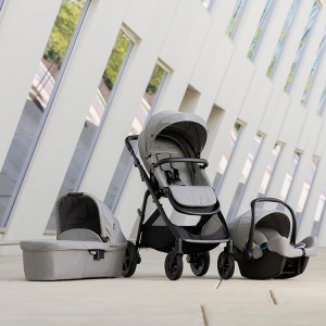 Carucior pentru copii multifunctional 3 in 1 Graco Near2Me DLX Ash (Carucior Near2Me DLX + Landou Near2Me DLX + Scoica SnugLite) - Img 12