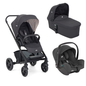 Carucior pentru copii multifunctional 3 in 1 Joie Chrome Ember (Carucior Chrome Ember + Landou Chrome Ember + scoica i-Snug Ember) - Img 1