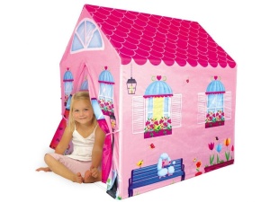 Cort de joaca pliabil, iPlay, Castel, pentru copii, motive grafice, 95x72x102 cm - Img 5