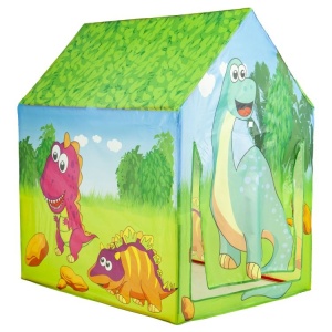Cort de joaca pliabil, iPlay, Dino, pentru copii, motive grafice, 95x70x100 cm