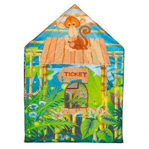 Cort de joaca pliabil, iPlay, Safari, pentru copii, motive grafice, 96x73x102 cm - Img 2