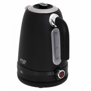 Fierbator electric, Capacitate 1,7 L, Fara BPA, Control al temperaturii, Otel inoxidabil, 2200 W, Fara fir, Adler, Ad 1295, Negru, Severno - Img 6