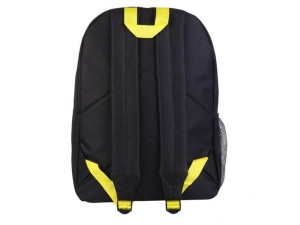 Ghiozdan pentru copii, Batman, 2 fermoare, 41x29x13,5 cm, Negru/Galben - Img 4