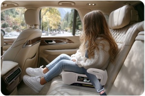 Inaltator auto pentru copii, cu isofix, Nukido, Louis, i-Size, 125 - 150 cm, 710202, Bej - Img 3