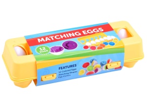 Joc educatic de asociere, Matching Eggs, 12 buc, Multicolor, ZA3810 - Img 7