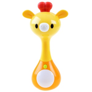 Jucarie zornaitoare pentru copii, cu sunete si lumini, din plastic/silicon, Hola, Girafa, Z03087 A
