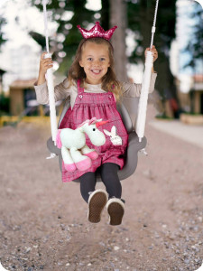 Leagan modular pentru copii, pentru interior - exterior, Ricokids, 3in1, greutate maxima 30 kg, 1 - 7 ani, Gri - Img 2
