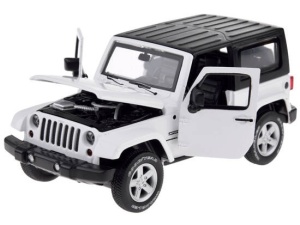 Masinuta metalica de colectie, pentru copii. Jeep Wrangler, 1:32, cu sunete, lumini, ZA3754 - Img 2