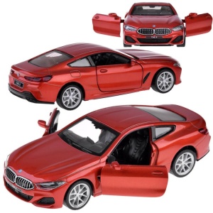 Masinuta metalica pentru copii, BMW M850i Coupe, cu lumini si sunete, 14 cm, Jokomisiada, ZA4612 - Img 7