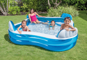 Piscina Gonflabila Intex cu 4 Scaune cu Spatar si Suport Bauturi, Capacitate 990L - Img 7