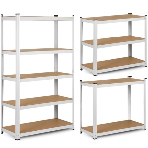 Raft de depozitare metalic, 150 x 75 x 30 cm, Humberg, Argintiu, galvanizat, greutate maxima 625 kg