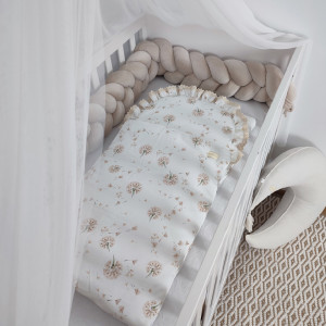 Sac de dormit pentru bebelusi, cu perna plata, grosime 2 tog, Koell, Papadii, 80 x 40 cm - Img 3