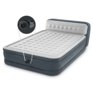 Saltea gonflabila, pentru 2 persoane, Dura-Beam, FIBER-TECH, pompa inclusa, 236 x 152 x 86 cm, INTEX 64448ND, Deluxe - Img 2