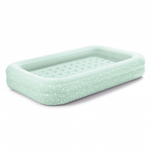 Saltea gonflabila pentru copii, Intex, 66810, Single, 168 x 107 x 25 cm, PVC, catifea, FiberTech, DURA-BEAM, pompa inclusa, - Img 5