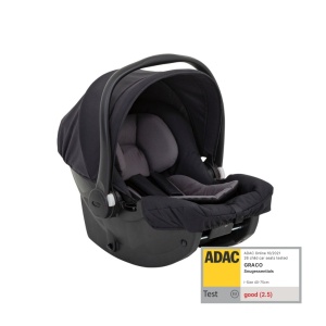 Scoica auto Graco SnugEssentials Midnight Black, 40-75 cm, testata ADAC si certificata R129