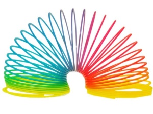 Set 10 Jucarii interactive, arc elastic Curcubeu, diametru 7,5 cm, Jokomisiada, ZA1255