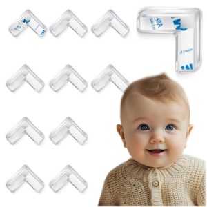 Set 10 Protectii Pentru Colturi, Pentru Siguranta Copiilor, Ricokids, autoadezive, silicon