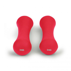Set 2 Greutati pentru exercitii fizice, gantere, ModernHome, 2 x 2 kg, 21 x 6 cm, Roz - Img 4