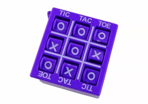 Set 4 Jocuri interactivr de buzunar, Tic Tac Toe, 5 x 4,5 x 1cm, Jokomisiada, GR0213 - Img 3