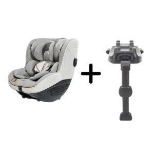 Set scaun auto i-Size Joie i-Quest Signature Oyster, 40-105 cm + Baza i-Size i-Base LX 2, certificat R129 - Img 1