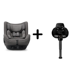Set Scaun auto rotativ i-Size Nuna TODL next Granite, 40-105 cm + Baza isofix BASE next i-Size pentru TODL next, testat ADAC - Img 1