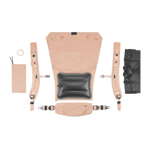 Sistem de purtare transformabil in Booster, creat in colaborare cu medici kinetoterapeuti, Babymoov, Moov & Boost, Bej - Img 3