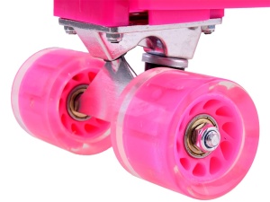 Skateboard Fiszka, Roz, Albastru, Alb, 55cm, Sport si Distractie, SP0577 - Img 7
