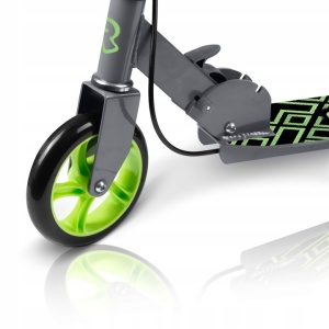 Trotineta pentru copii, cu 2 roti, tip urban, frana de mana, Ricokids, Kodi, Greutate maxima utilizator 50 Kg, Green - Img 8