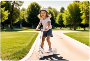 Trotineta pentru copii, cu 2 roti, tip urban, frana de mana, Ricokids, Kodi, Greutate maxima utilizator 50 Kg, Ballerina - Img 8