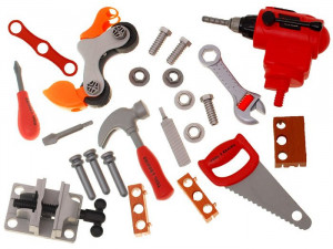 Atelier de lucru pentru copii, Tool & Brain, cu 32 de accesorii, Jokomisiada, ZA0513 - Img 3