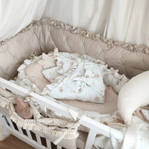 Babynest pentru copii, 95 x 60 cm, Koell, Premium, Papadii, cu Saltea suplimentara - Img 2
