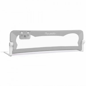 Bariera de siguranta pentru pat, Nukido, Bed Rail, 180 x 42 x 35 cm, Gri, 722400