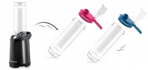 Blender pentru Smoothie de fructe, legume si gheata, Berdsen, BD-752, 700W, 2 sticle incluse - Img 2