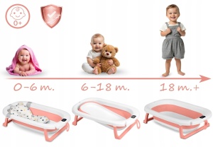 Cadita pliabila pentru bebelusi, cu Termometru digital, Perna Reductoare, Ricokids, 728701, Roz - Img 8